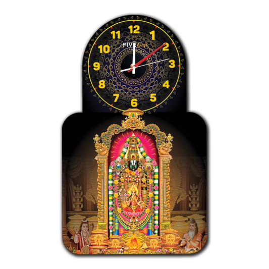 Enhance your Home with the Divine Presence of Tirupati Balaji Wall Clock