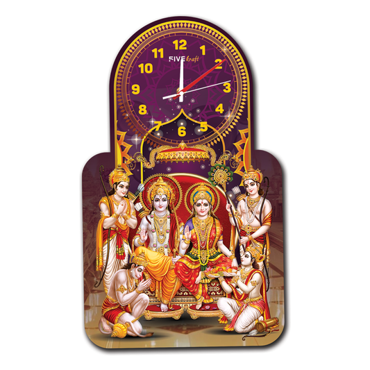 Divine Timekeeping: Ram Darbar Wall Clock